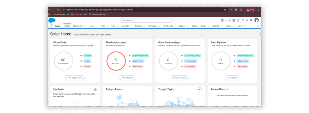 Login into Salesforce.